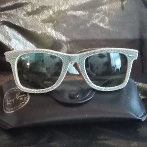1980's Ray Ban Sunglasses / "Denim Wayfarers"/Rare Color #50022
